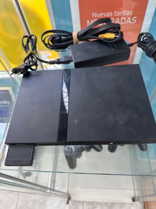 Ps2 Slim Negra con Mando