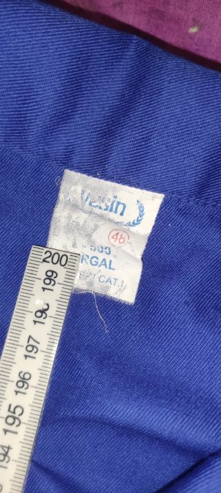 Chaqueta M de trabajo azul