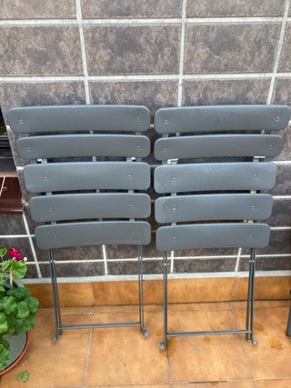 Mesa y 4 Sillas Exterior Plegables