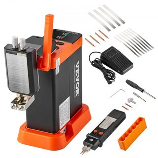 Soldador de Puntos de Batería, Soldador de Puntos de Batería de Almacenamiento de Energía de Capacitor de 14.5KW con Punta de Soldadura 73B, Equipo de Soldadura de Alta Potencia 801D y 2 Modos de ...