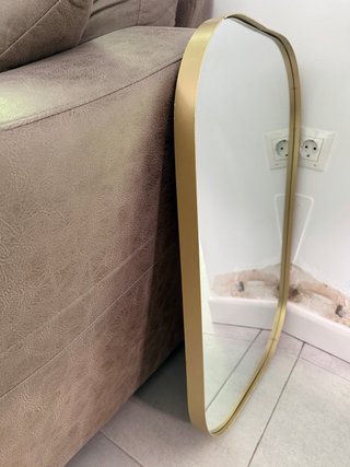 Espejo Ovalado Dorado