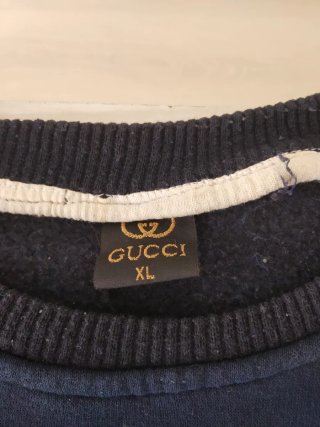 Sudadera Gucci Negra Hombre XL pero es más bien L