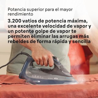 Braun plancha vapor tecnología 3D autolimpieza
