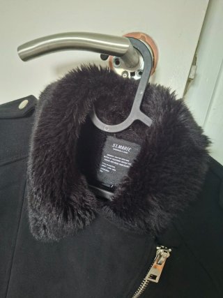 Campera ST. MARIE negra abrigo