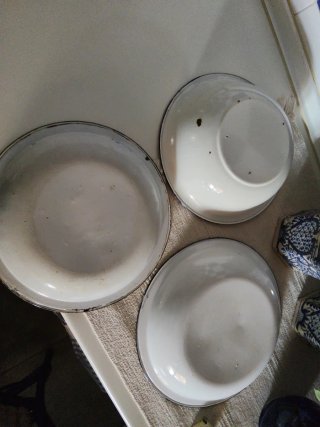 Fuentes de porcelana azul y blanco