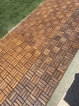 Baldosas de madera teca para exterior