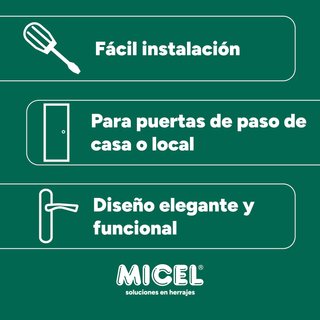 Manilla puerta negro mate ergonómica resistente