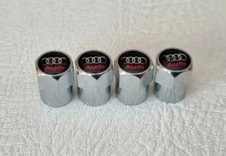 4 Tapabujes de Válvula para Neumáticos Audi