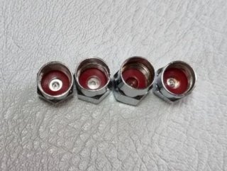 4 Tapabujes de Válvula para Neumáticos Audi