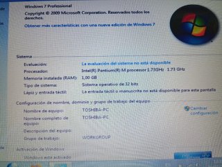 TOSHIBA SATELLITE M40X-234 ordenador portátil
