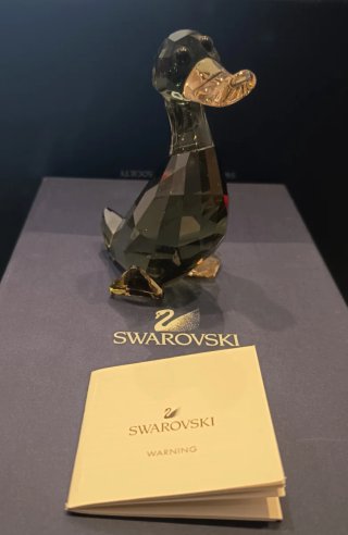 Figura Swarovski Cisne verde