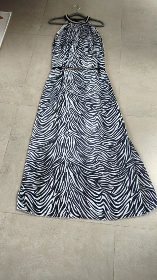 Vestido estampado cebra