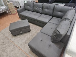 OFERTON DE SOFA CHAISE LONGUE CON RINCONERA + PUF