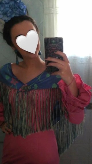 Traje Gitana Hecho a Medida Rosa