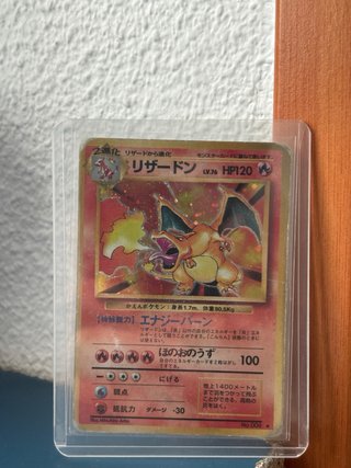 Carta Pokémon Charizard  Base Set Japonés.