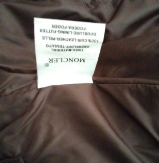 Giacca Moncler donna originale marrone