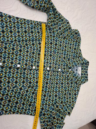 Camicia vintage donna Andrea Hinnen fantasia geome