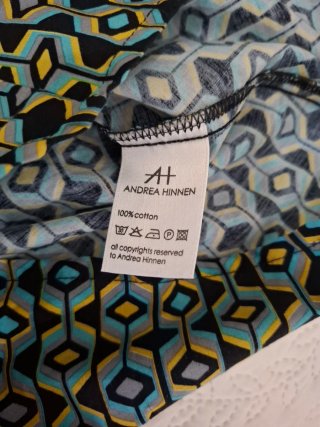 Camicia vintage donna Andrea Hinnen fantasia geome