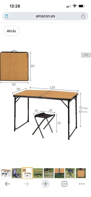 Mesa plegable Intex NUEVA