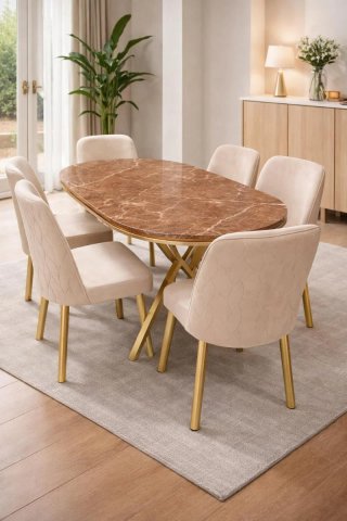 Mesa de comedor con 6 sillas