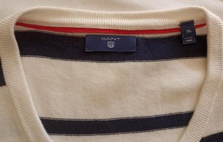 Cardigan Gant Rayas Azul Marino Blanco