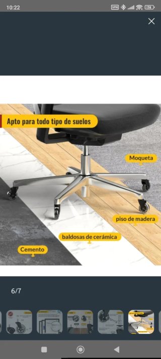 Ruedas para Silla de oficina y taburetes