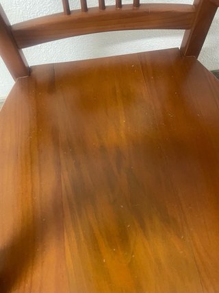 Silla madera maciza con reposabrazos