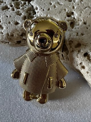 Spilla Orso Max Mara oro
