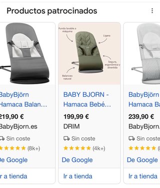 Hamaca balancín bebé Babybjorn