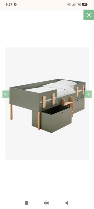 Cama infantil Vertbaudet con cajones