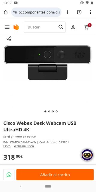 Webcam Cisco Webex 4K