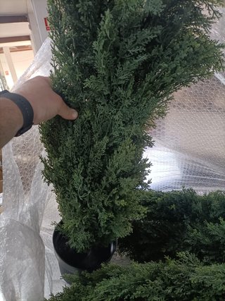 Planta artificial árbol cedro exterior decorativo