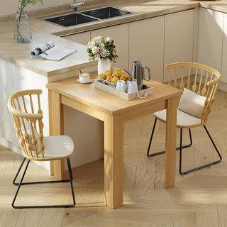 Mesa de Comedor Extensible para 4-6 Personas Diseño Plegable, Mesa Rectangular Extensible de 70-140Cm Ahorra Espacio con Patas Antideslizantes, para Comedor Sala de Estar, Color Efecto Madera