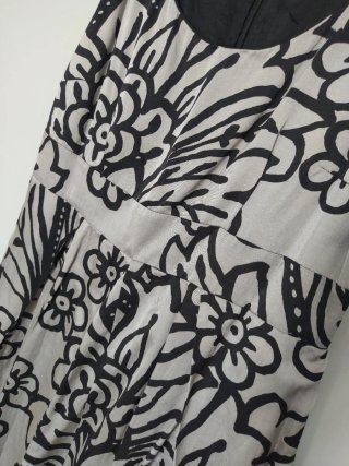 Vestido Caroll Talla 40 Algodón y Seda