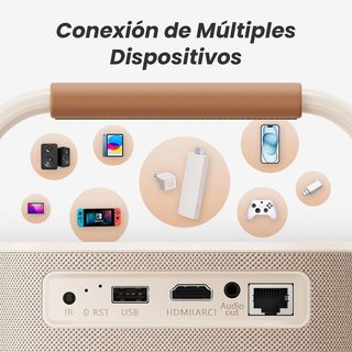 Proyector FHD WiFi6, Bluetooth y Bateria NUEVO