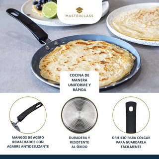 MasterClass sartén crepes antiadherente saludable