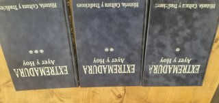 Libros, 3 vol. Historia de Extremadura