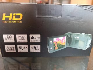 Cámara de vídeo y fotos HD roja