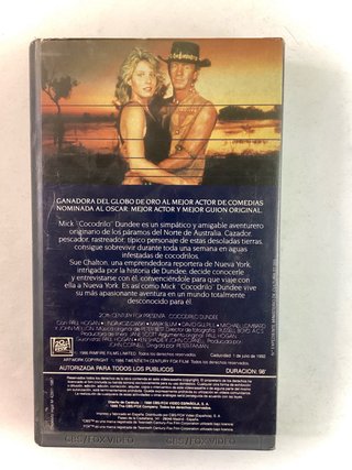 Cocodrilo Dundee 1986 VHS Peter Faiman