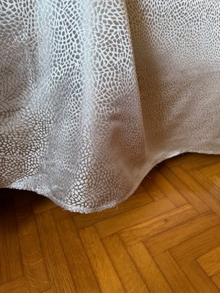 Piumone grigio/argento in poliestere