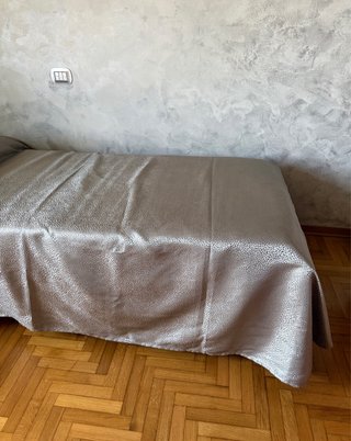 Piumone grigio/argento in poliestere