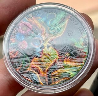 Moneda PLATA 1 oz México Día de Muertos 2024 COLOR