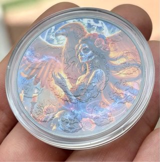 Moneda PLATA 1 oz México Día de Muertos 2024 COLOR