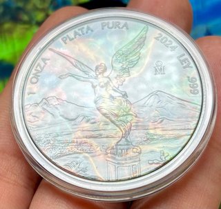 Moneda PLATA 1 oz México Día de Muertos 2024 COLOR