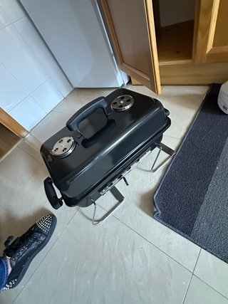 Barbacoa portátil metal negra