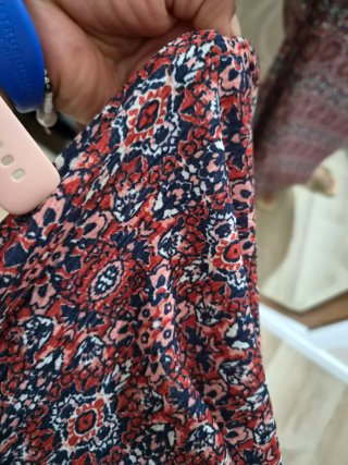 Vestido largo estampado talla M