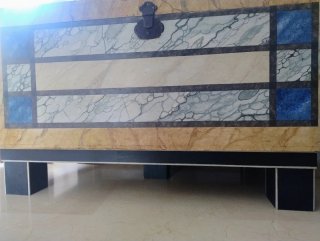 Baúl antiguo restaurado pintado a mano