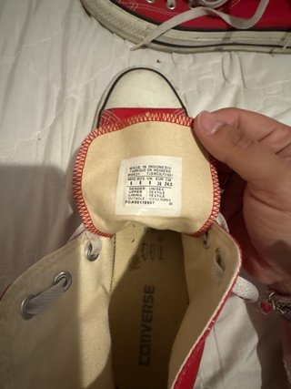 Converse Rojas Talla 39