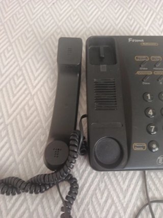 Teléfono fijo Forma negro