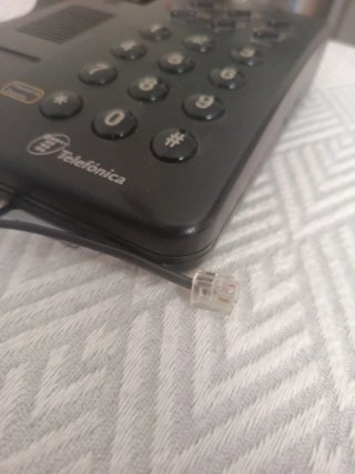 Teléfono fijo Forma negro